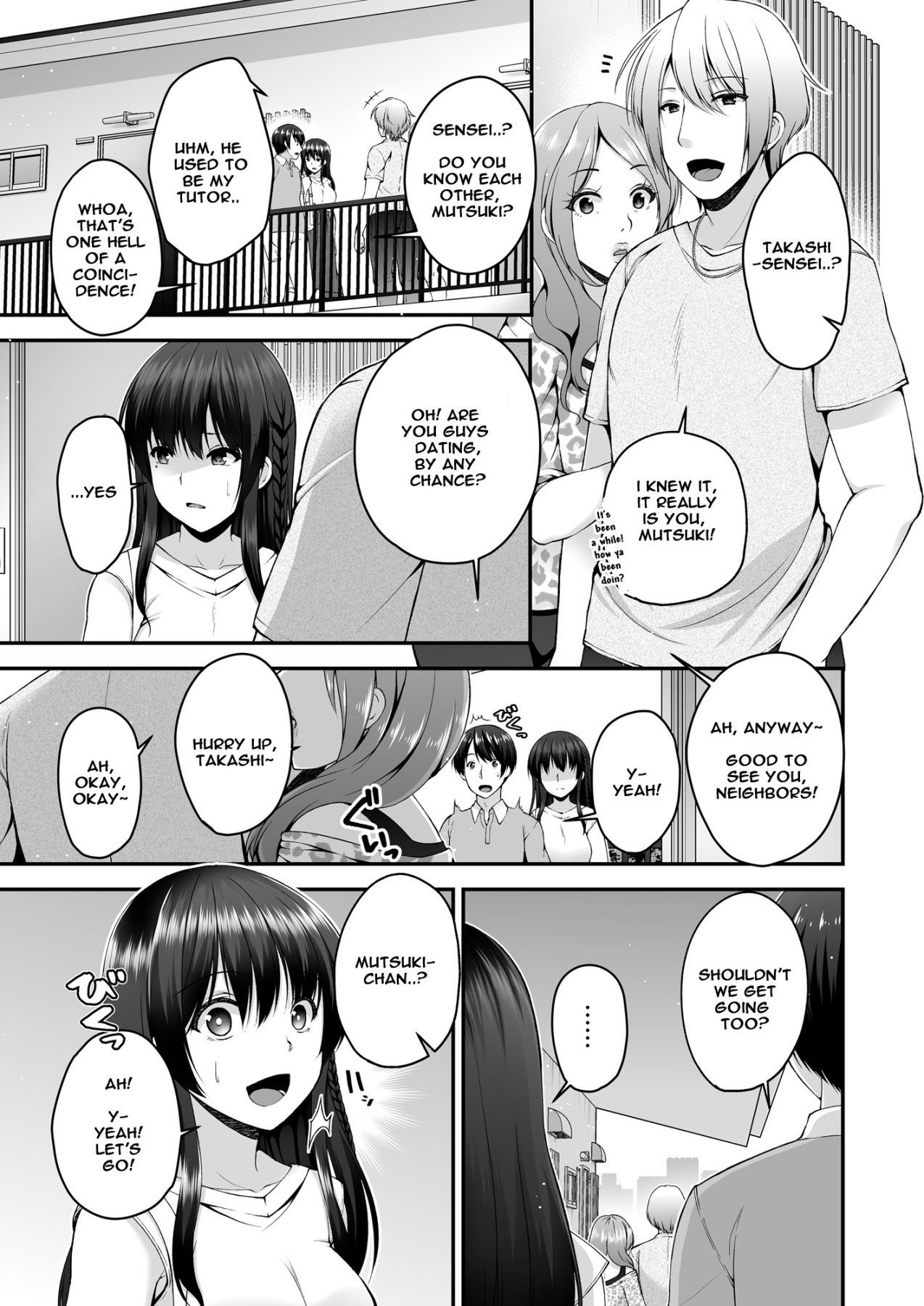 Hentai Manga Comic-I Can Hear My Girlfriend's Voice In The Other Room As She Cries Out From Doing NTR With Her Old Boyfriend-Read-4